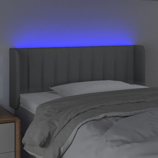 Wrought Studio LED Headboard Bed Headboard Home Bedroom Upholstered ...